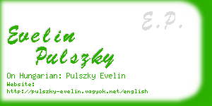 evelin pulszky business card